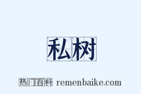私树是什么意思的图片